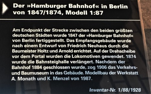 Hamburger Bahnhof Berlin Modell H0 2020 Sep Berlin Verkehrsmuseum (1)