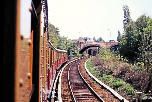 Berlin 1984 Gesundbrunnen und S Bahnhof Humboldthain