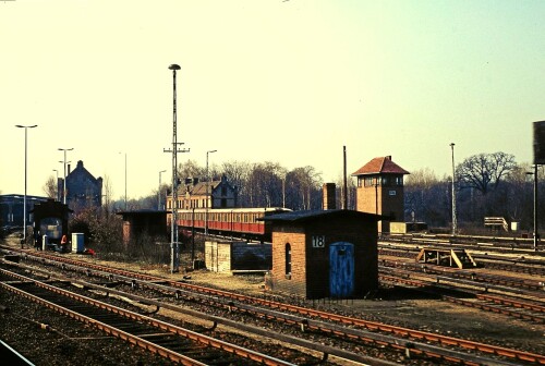 Berlin 1984 Grunewald Bahnhof Betriebswerk BW (2g)