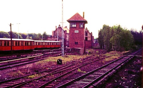 Berlin 1984 Grunewald Bahnhof Betriebswerk BW (3)
