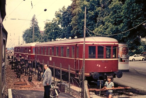 SVT 137 Bahnhof Bad Krozingen 1973 DRG Dieseltriebzug (2) Kopie