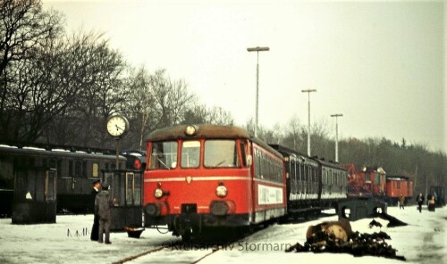 1973 Aumühle Bahnhof MAN Schienenbus