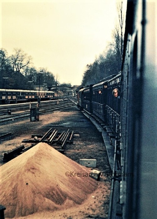 1973 Aumühle Bahnhof historischer Sonderzug (2)