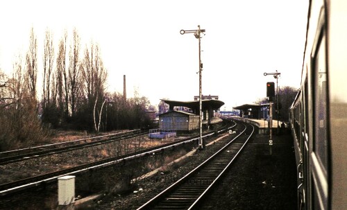 Berlin 1984 Spandau West Bahnhof