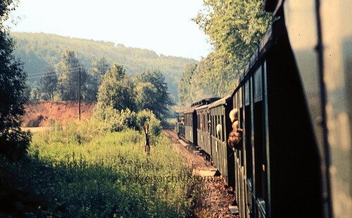 Dampflok Nostalgiezug Sonderzug Strecke Kandern Haltingen 1973 (11)