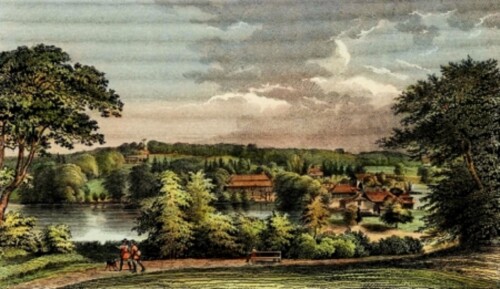 Friedrichsruh Bahnhof im Sachsenwald um 1850 (3)