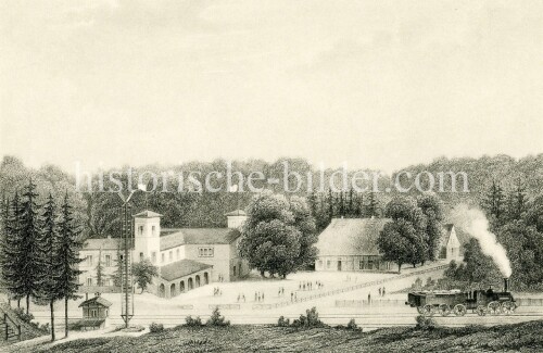 Friedrichsruh Bahnhof im Sachsenwald um 1860