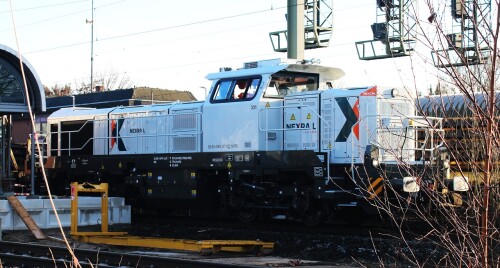 MAK 1700 Nexrail Schwarzenbek Bau Bahnsteigdach 2024 Nov Dez