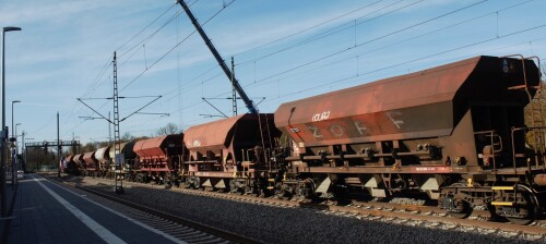 MAK 1700 SBB Cargo Schwarzenbek Bahnhof Modernisierung 2024 Nov Dez Bahnsteigdach Bau (2)