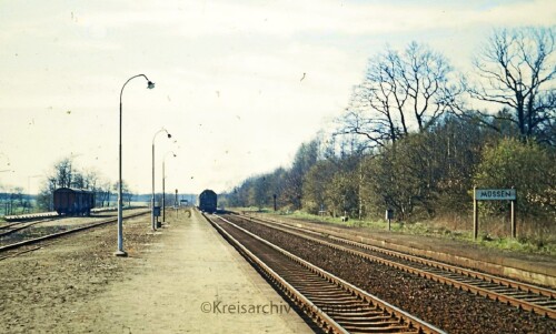 Müssen Bahnhof 1967 Bahnsteig DB