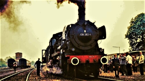 Schwarzenbek Bahnof 1972 BR 038 382 1 (2)