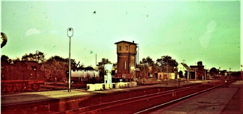 Schwarzenbek Bahnof 1965 Wasserturm BR 78 Fotonachlass Schwerdtfeger