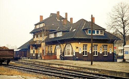 1977 Geesthacht Bahhof Jugendstilbahnhof