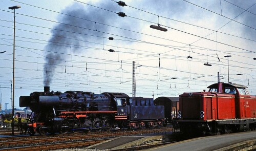 BR 052 752 Heilbronn Hbf Bahnsteig Oberleitung Gleise Deutsche Bundesbahn DB (0)