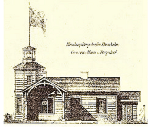 Bergedorf Bahnhof 1844 altes Empfangsgebäude 19. Jahrhundert (2)