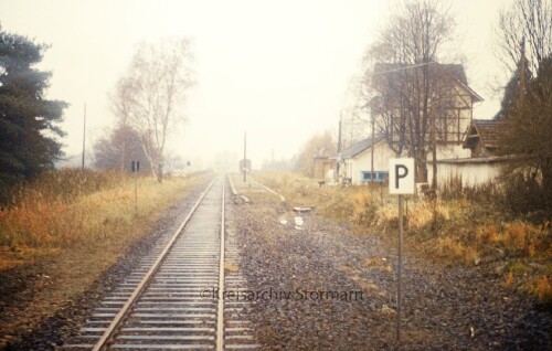Escheburg Bahnhof 1981 Geesthacht