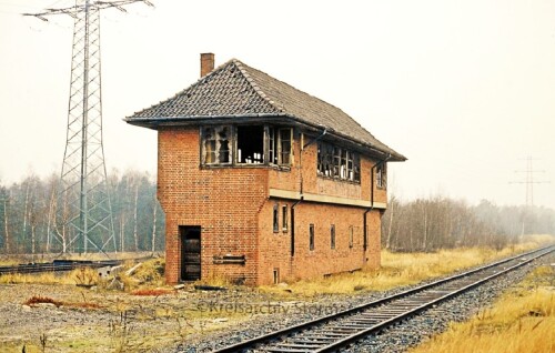 Geesthacht Bahnhof 1977 Stellwerk