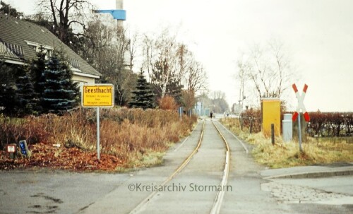 Krümmel Bahnhof 1985 Geesthacht