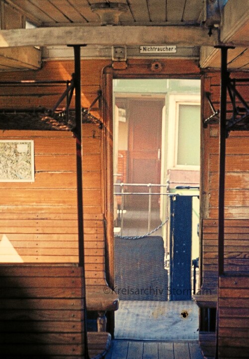 Länderbahn Waggon Kandern Bahnhof Dampflok historischer Zug 1973 ba