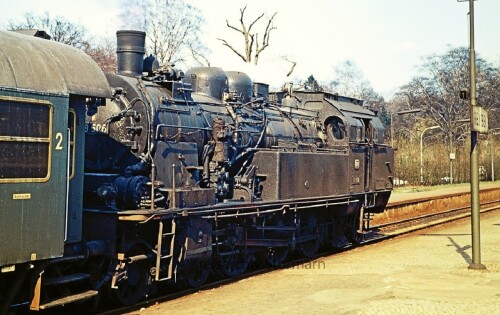Reinbek Bahnhof 1967 BR 078 nahverkehrszug Umbauwagen Hasenkasten (2)