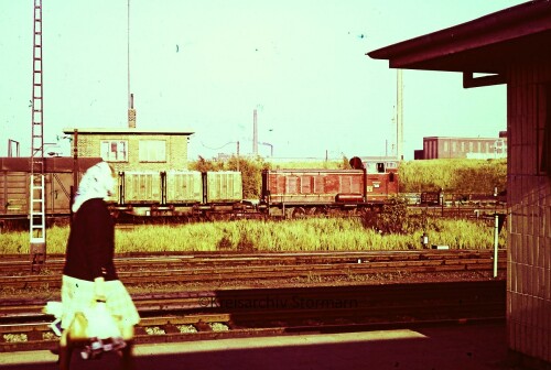 BR 236 V 36 Bahnhof Hamburg Tiefstack 1966