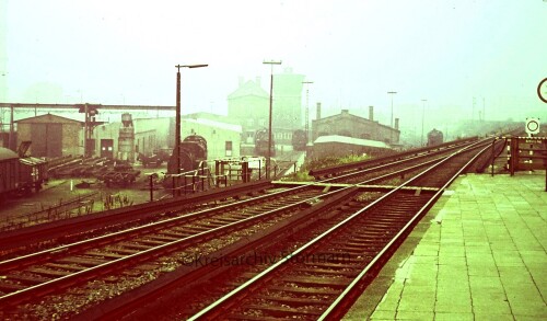 BW Bahnhof Hamburg Tiefstack 1966 Betriebswerk