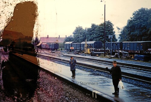 Bauwagen Bauzug Strecke Ulm Giengen 1966