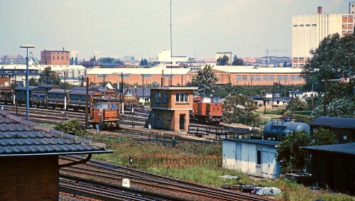 Gbf Tiefstack V 65 V 22 AKN Rangieren 1970 Güterbahnhof