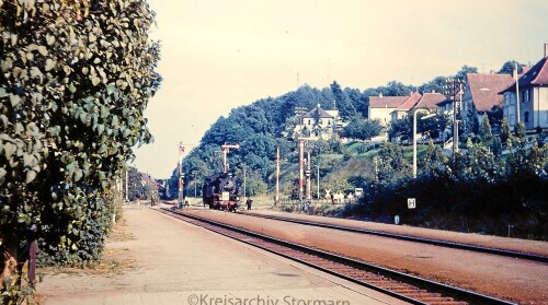 Giengen Bahnhof 1967 Strecke Aalen Neu Ulm