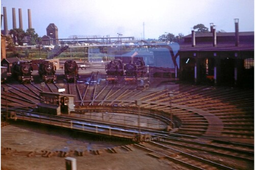 Hamburg Rothenburgsort Drehscheibe Lokschuppen Betriebswerk 1969
