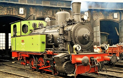 Hamburg Rothenburgsort Drehscheibe Lokschuppen Dampflok C Kuuppler 1969 (3)