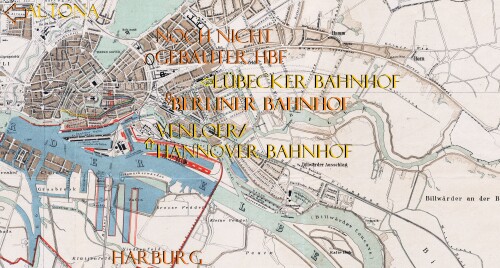 Karte geografische Hamburg Billwerder Rothenburgsort Tiefstack 1881 hamburg hafen Kopie