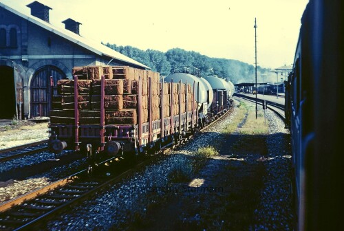 Lokschuppen Bahnhof 1967 Strecke Aalen Neu Ulm