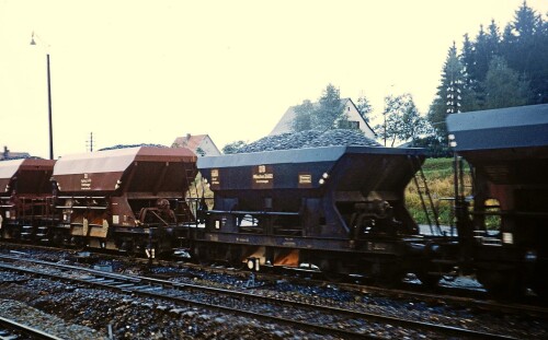 Schotterwagen Strecke Ulm Giengen 1966