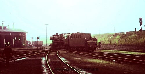 BW Rothenburgsort 1969 BR 50 2539 Drehscheibe Lokschuppen