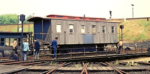 BW Rothenburgsort 1976 Drehscheibe Länderbahn Epoche 1 2 Achser Personenwaggen Kopie