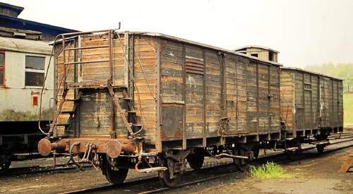 BW Rothenburgsort 1976 Preußen gedeckte Güterwagen 2 Achser Länderbahn