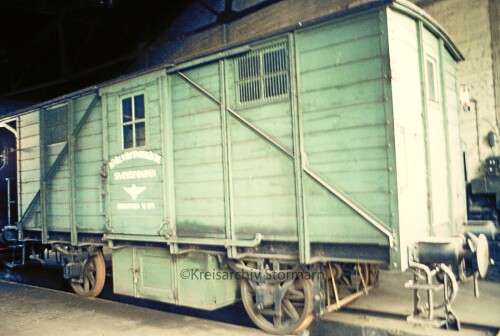 BW Rothenburgsort 1976 Preußen gedeckter Güterwagen 2 Achser Länderbahn