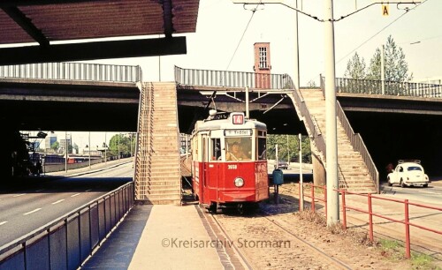 Bahnhof Berliner Tor Hamburger Straßenbahn 1977 Linie 14 Lattenkamp (1)