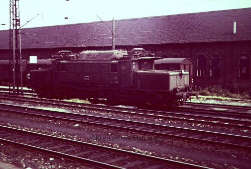 E 94 051 Neu Ulm Bahnhof Lokschuppen