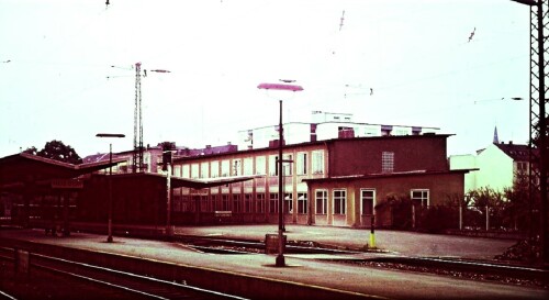 Neu Ulm Hauptbahnhof Hbf Bhf 1966 Bahnsteig (1)