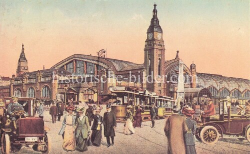 Hamburg HBF Hauptbahnhof 1908 Gleisanlagen (1)