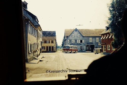 Lichtenau Ulm Bahnhof 1967 Schmalspurbahn Triebwagen Güterwagen Kombinatons Betrieb (5)