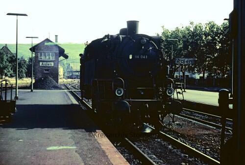 BR 64 041 Bahhof Aalen Bahnsteig 1966