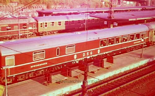 Hamburg Hauptbahnhof Hbf 1966 Speisewagen D.S.G (2)