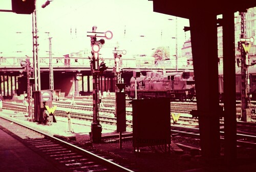 Hamburg Hauptbahnhof Hbf 1966 verkürzte Flügelsignale BR 78 (1)