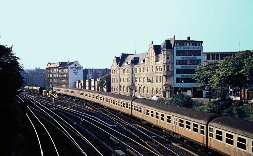 Hamburg Hauptbahnhof Hbf 1972 S 4 Nahverkehrszug Silberling
