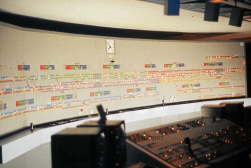Hamburg Hauptbahnhof Hbf 1983 Stellwerk Schalttafel a