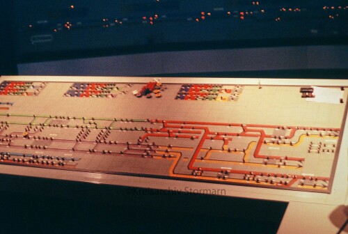 Hamburg Hauptbahnhof Hbf 1983 Stellwerk Schalttafel aa