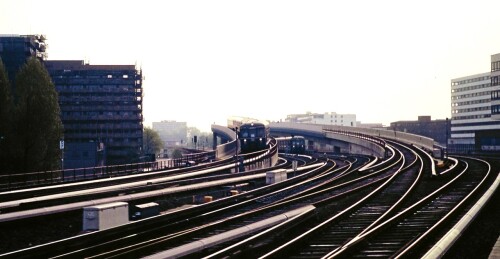 Hamburg Hauptbahnhof Hbf 1987 Abfahrt S Bahn Harburg ET 471